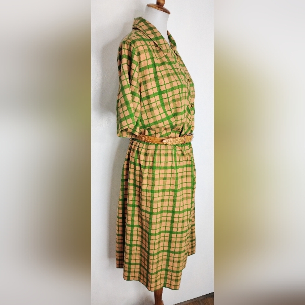 VINTAGE WINDOWPANE DRESS - Picture 4 of 5